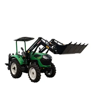 Equipment Import Agriculture 4wd 4x4 Cheap Price Dual Stage Clutch With Front End Loader and Backhoe 100hp Farming Tractors