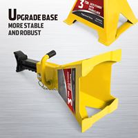 XDRD XDRD-JAC-024 Cric mécanique à cliquet robuste en acier de 3 tonnes avec verrou de sécurité pour le levage de voitures, SUV, fourgonnettes et camions