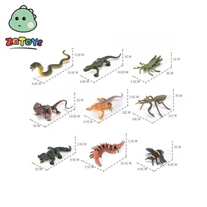 Zhiqu Toys simulazione modello di insetto insegnamento materiale animale scienza ed educazione lucertola Mantis serpente ape ornamento tavolo di sabbia S