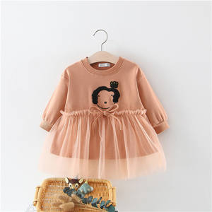 Robes de Filles à Thème Anniversaire et Personnages de Dessins Animés, Modèle Tutu Visage d'Ange, Collection Automne, pour Filles Indiennes - Prix de Gros - Product Image 2