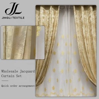 Rideau occultant jacquard moderne, panneau de fenêtre anti-poussière et anti-moisissure, tissé, pour projets commerciaux, acheteurs importateurs