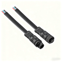 Connecteur étanche IP67 à fiche plate M12 5A en cuivre FPC RF UHF pour système d'énergie solaire PCB 3P