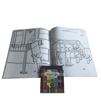 Impression de livres de coloriage pour enfants à couverture souple personnalisés en gros avec des pages épaisses pour les activités artistiques préscolaires