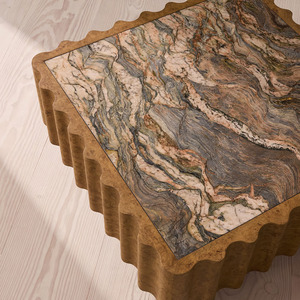 <span class=keywords><strong>Tavolino</strong></span> da Caffè Moderno in Stile Francese con Piano in Pietra e Cornice in <span class=keywords><strong>Legno</strong></span>, Set di Tavolini Laterali Minimalisti Neri per Hotel, <span class=keywords><strong>Soggiorno</strong></span> e Appartamento - Product Image 4
