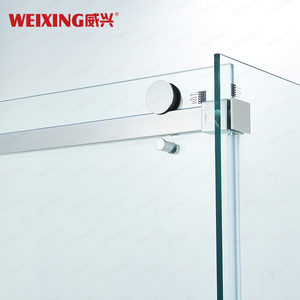 Chất Lượng Cao Khách Sạn Nhà Phòng Tắm Duy Nhất Trượt Vòi Hoa Sen Cửa Không Khung Hình Chữ Nhật 304 Thép Không Gỉ Tempered Glass Phòng Tắm - Product Image 3