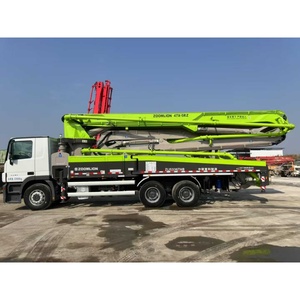 Çimento pompalama için kullanılan 2021 ikinci el <span class=keywords><strong>Zoomlion</strong></span> 47m dizel kamyon üstü Mega beton pompaları - Product Image 5