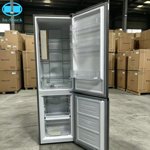En stock, réfrigérateur à double porte de 262 L de haute qualité, sans givre, pour la réfrigération et la congélation, électroménager à économie d'énergie - Product Image 1