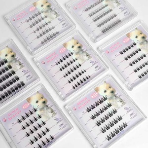 Meecil Top Vente Extensions <span class=keywords><strong>de</strong></span> cils en ruban <span class=keywords><strong>de</strong></span> <span class=keywords><strong>cheveux</strong></span> synthétiques faits à la main DIY pour kit <span class=keywords><strong>de</strong></span> cils en grappes 5 rangées - Product Image 5