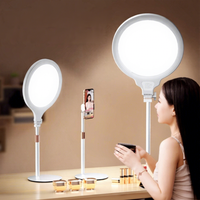 Lampe annulaire LED pleine écran 26 cm pour beauté, éclairage d'appoint pour selfie, streaming en direct, maquillage, vidéo, photographie