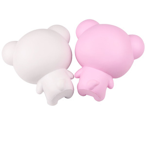 Panda Squishy Toy With <b>Bow</b> PU Foam Cartoon Stress Relief Decorative <b>Gift</b> - Product Image 3