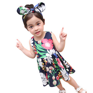 Nouvelle collection : Robes de nuit indiennes pour petites filles avec bandeau, idéales pour l'été – Achat direct auprès d'un fournisseur chinois - Product Image 1