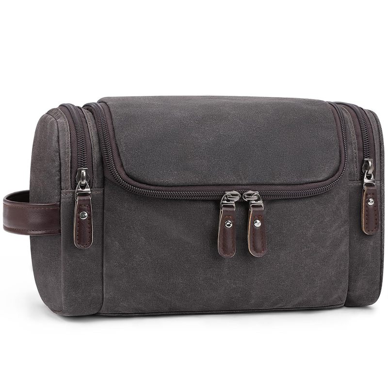 Waxed Canvas Travel Essentials Shaving Dopp