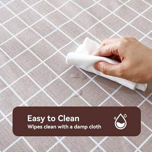 HuiHe semplice e resistente anti-rughe impermeabile resistente tovaglia protetta in vinile/classica copertura del <span class=keywords><strong>tavolo</strong></span> a traliccio - Product Image 2