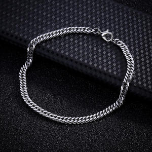 Vnox — Bracelets en titane et acier inoxydable pour hommes et femmes, bijoux dont la chaîne est à maillons cubain, unisexe et du style Hip Hop, cadeaux simples - Product Image 2