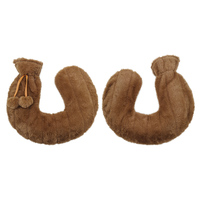 Bouillotte en U pour le cou avec housse douce pour la thérapie thermique et le soulagement des raideurs cervicales