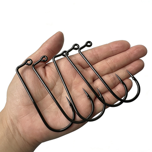 Anzuelos Mustad 32833 de Acero con Alto Contenido de Carbono, Forjados Planos, con Punta de Púas, Níquel Negro, Varios Tamaños Disponibles, para Pesca de Lubina en Río - Product Image 3