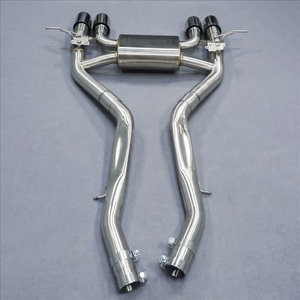 ท่อไอเสียหลังสแตนเลสพร้อมปลายท่อและหม้อพักไอเสียสำหรับ BMW M3 M4 G80 G82 G83 S58B30A 3.0T ปี 2021-2024 - Product Image 4