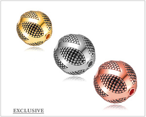 ACEWORKS 10mm 925 Sterling Silver Antique Gold (plated) Bali <b>Beads</b> for Natural Stone <b>Men</b> <b>Bracelet</b> Vintage Bali Loose <b>Beads</b> - Product Image 3