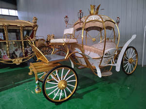 Charrette électrique royale de luxe pour le tourisme / Chariot électrique de transport spécial / Chariot à chevaux touristique à vendre - Product Image 2