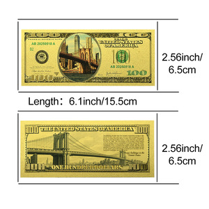 Tarjeta Conmemorativa del <span class=keywords><strong>Puente</strong></span> <span class=keywords><strong>de</strong></span> <span class=keywords><strong>Brooklyn</strong></span> con Billete <span class=keywords><strong>de</strong></span> 100 Dólares en Lámina <span class=keywords><strong>de</strong></span> Oro, Chapado en Oro <span class=keywords><strong>de</strong></span> 24K, PVC Impermeable, Regalo <span class=keywords><strong>de</strong></span> Recuerdo para Colección - Product Image 4