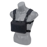 IDOGEAR KGR 500D noir Combat chasse gilet Nylon tactique poitrine plate-forme accessoire pour auto-défense approvisionnement