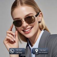 Lunettes intelligentes avec charge magnétique, lunettes de soleil classiques, écoutez de la musique et passez des appels, lunettes de soleil faites à la main
