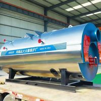 Chaudière à eau chaude industrielle horizontale à gaz - Démarrage en un clic - Économie d'énergie - Gaz économe - Spécialement conçue pour les zones de bain des hôtels