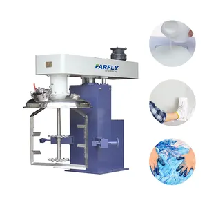 FDT 1500L concentric double shaft agitator paddle mixer machine used for high viscosity coating ink paint