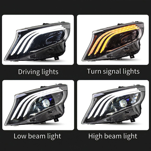 Xe Styling <span class=keywords><strong>Head</strong></span> đèn cho Benz VITO Đèn pha 2015-2020 V-Class V250 V260 <span class=keywords><strong>Led</strong></span> Đèn Pha <span class=keywords><strong>LED</strong></span> ống kính máy chiếu DRL phụ kiện ô tô - Product Image 3