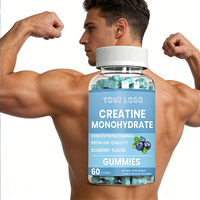 Gummies de créatine monohydrate à marque privée OEM – Supplément de créatine à croquer pour la force musculaire et l'amélioration des performances