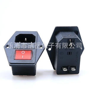 Enchufe de corriente alterna Jieyue con interruptor y fusible de 250V, 1 toma de pared con conexión a tierra estándar para uso de audio y video. - Product Image 3