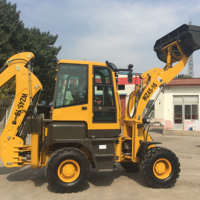 La Chine fabrication 4WD moteur diesel pelle rétrocaveuse chargeuse sur pneus articulée arrière pelle pelle pelle chargeur