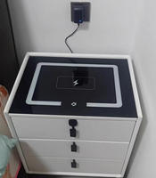 Table de Chevet Moderne à 3 Tiroirs avec Plateau en Pierre Frittée, Table d'Appoint Polyvalente pour Chambre, Salon et Rangement de Chevet – Direct Usine