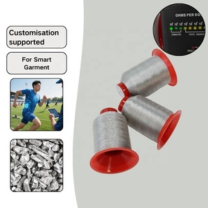 Dẫn điện may chủ đề bạc mạ chống tĩnh dẫn điện thêu chủ đề chống tĩnh may chủ đề găng tay công nghệ - Product Image 1