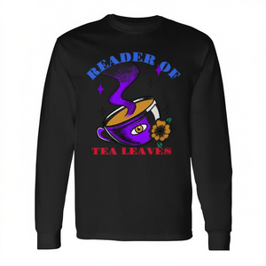 T-shirt à manches longues Reader Of Tea Leaves avec motif tasse violette - Product Image 2