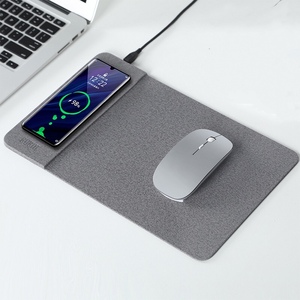 Alfombrilla de ratón de aluminio, alfombrilla de ratón de carga inalámbrica con soporte para teléfono, conjunto de regalo de negocios - Product Image 5