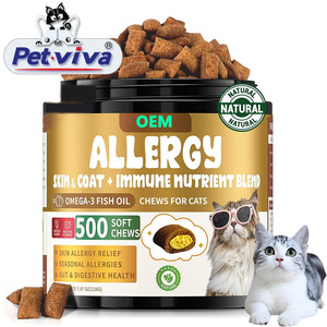 Kit per il Sollievo dalle Allergie per Cani e Gatti: Bocconcini Croccanti e Cremosi, Integratori Morbidi con Omega 3, Curcuma e Colostro - Product Image 3