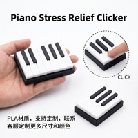 Meilleure vente transfrontalière : Ornement de bureau en PLA imprimé en 3D, clavier de piano, anti-stress, porte-clés, design personnalisable