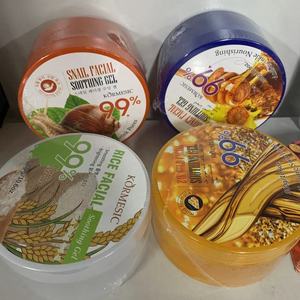 OEMKORMESICプライベートラベルスキンケアピュアナチュラルカタツムリ24Kゴールドハニーライスなだめるようにし、顔用アロエベラジェルを癒します - Product Image 2