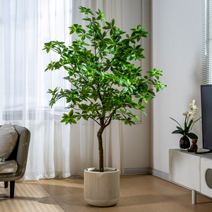 Cây cảnh bonsai giả BigPieris Japonica trang trí Giáng sinh trong nhà/ngoài trời, lá xanh nhựa PE nhân tạo, đạt chứng nhận UV - Product Image 4