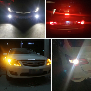 Lampu LED Putih Kuning Merah 1156 BA15S P21W LED 1157 BAY15D P21/5W LED 12V Lampu Sein Mobil Lampu Rem Otomatis Lampu Mundur - Product Image 6