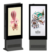 Pantalla LCD de publicidad al aire libre de 43 pulgadas Software de quiosco de tótem al aire libre personalizado Señalización digital y pantallas para anuncios