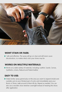 <span class=keywords><strong>Chaussures</strong></span> de sport professionnelles <span class=keywords><strong>Spray</strong></span> extensible pour <span class=keywords><strong>chaussures</strong></span> en daim Adoucissant et civière pour <span class=keywords><strong>chaussures</strong></span> en <span class=keywords><strong>cuir</strong></span>, bottes - Product Image 6