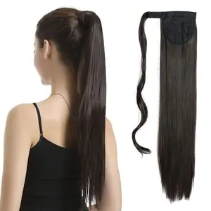 100% virgin Human Hair Ponytail Silky Straight Hair Pony Tail brazilian hair