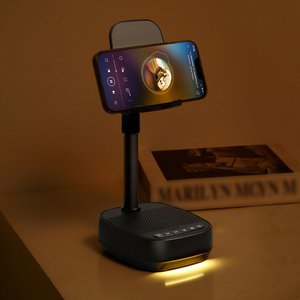 Support de téléphone F22 avec haut-parleur Bluetooth, compatible avec les téléphones iPhone/Android, iPad, Kindle, cadeau cool pour les hommes, les femmes, papa, maman - Product Image 3