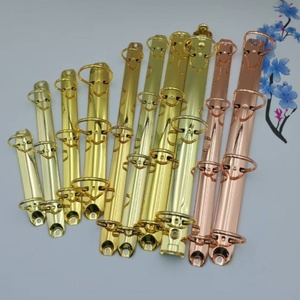 แฟ้มเอกสารหนังสีโรสโกลด์3-4ห่วงสำหรับใช้ในโรงเรียน - Product Image 4