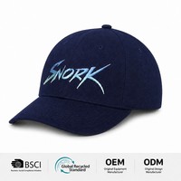 Nouvelle Tendance Casquette de Baseball en Sergé Personnalisée avec Broderie 3D en Relief, Haute Qualité, 6 Panneaux, Style Dad Hat, Visière Courbée, Lettres Brodées, Vente en Gros