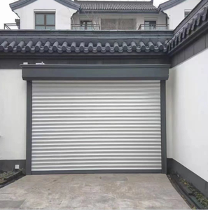 Porte roulante double couche antivol et résistante au vent Villa européenne <span class=keywords><strong>garage</strong></span> porte à volet roulant en alliage d'aluminium - Product Image 2