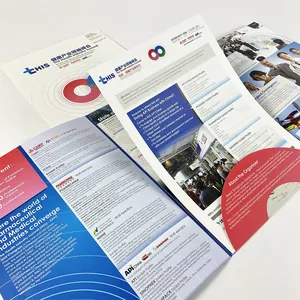 TriFold Customizable Presentation Folder Mid Pocket Design Ideal for Trade Shows and Business Expos Digital printing