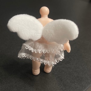 Vêtements pour poupées uniquement, tenues taille enfant pour poupées ange bébé à <span class=keywords><strong>corps</strong></span> uni de 6 cm/3 pouces, accessoires vestimentaires - Product Image 4